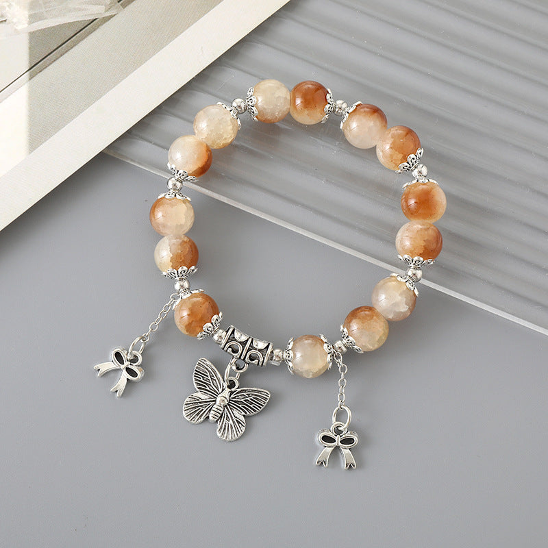 Graceful Crystal Super Moonstone Couple Girlfriends Bracelet