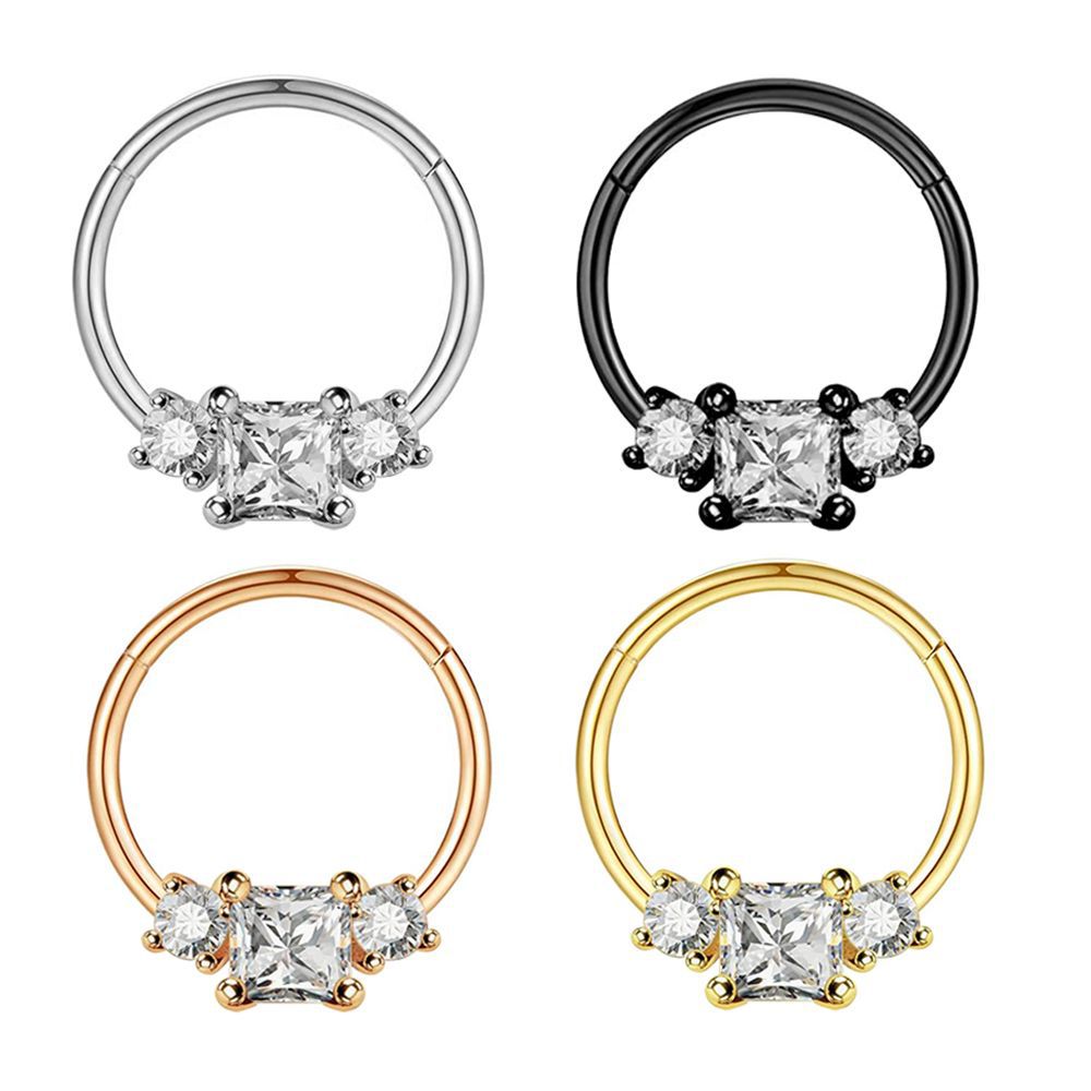 Nose Creative Round Nasal Septum Ear Stud Earrings