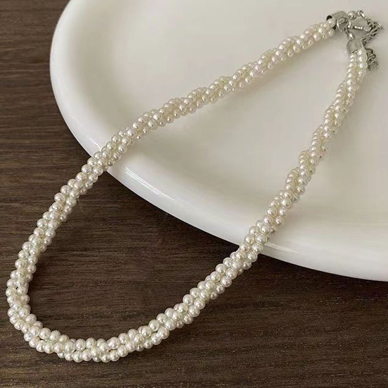 Women's Stitching Heart Clavicle Chain Light Luxury Necklaces