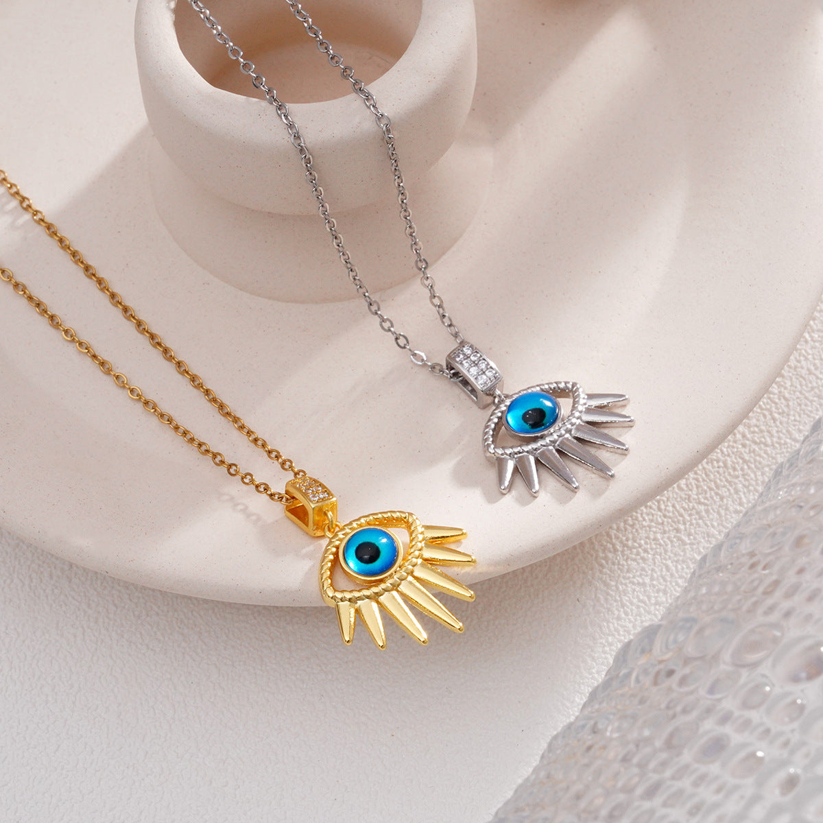Women's Devil's Eye Niche Titanium Steel Clavicle Necklaces