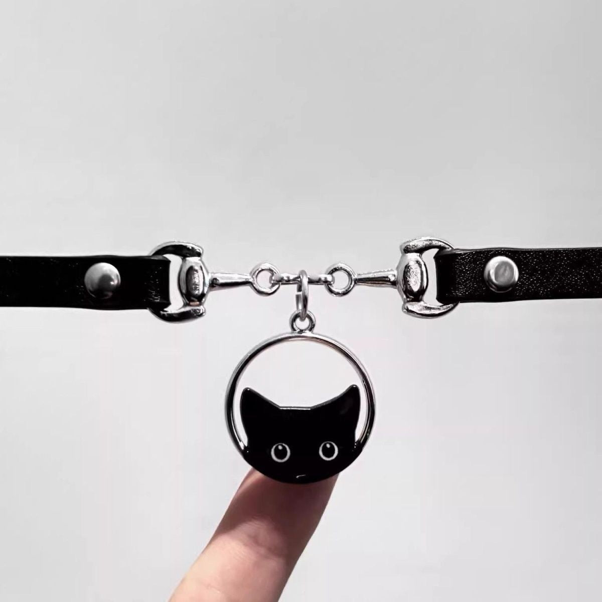 Cool Hot Style Dark Cat Niche Design Fashion Clavicle Necklaces
