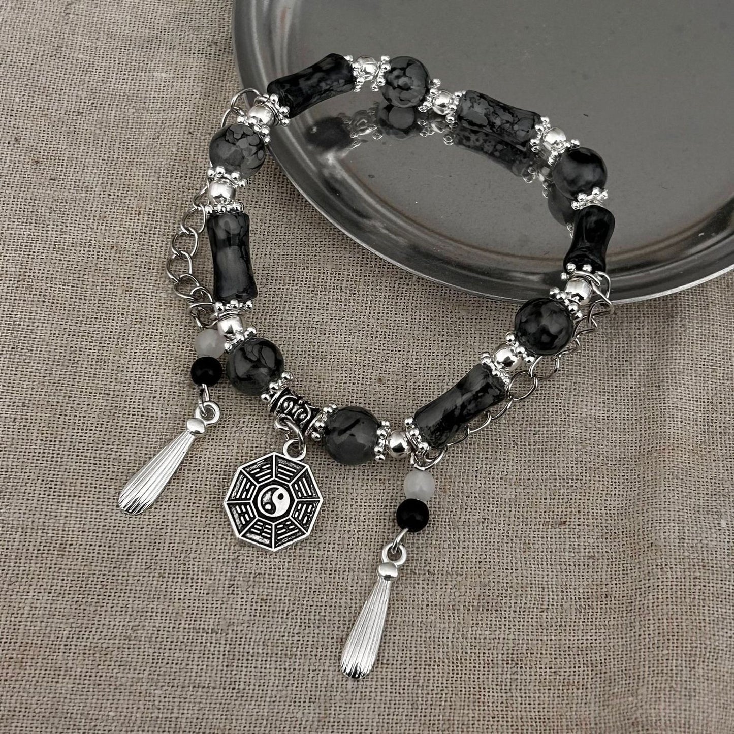 Style Hot Flower Glass Beaded Butterfly Female Fashion For Bracelet