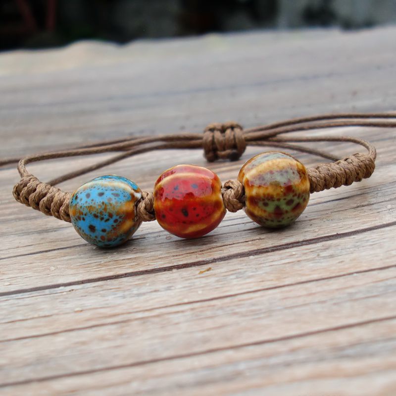 Stall Scenic Spot Woven Female Handmade Knot Ethnic Bracelet