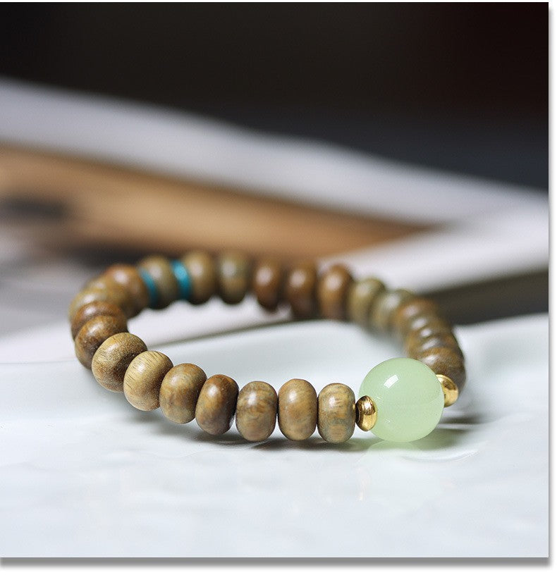 Women's & Men's Blackwood Bamboo Beads Wooden Cultural Artifact Bracelets