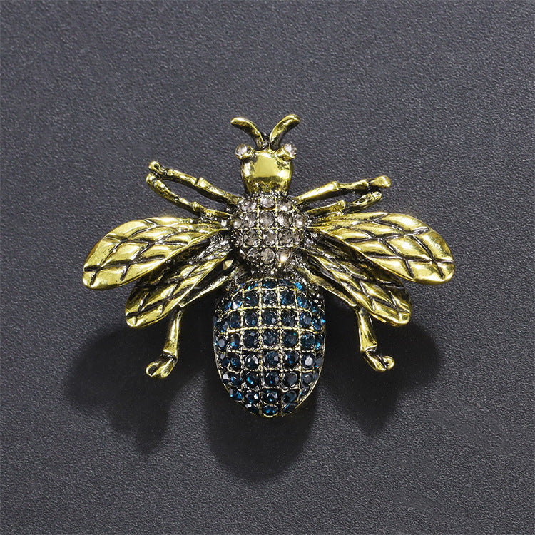 Women's & Men's Bee Alloy Crystal Brooch Neckline Fixing Brooches