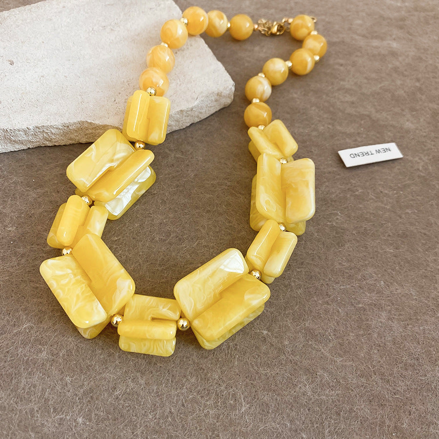 Shadow Flower Beaded Female Summer Dopamine Sweet Jewelry Set