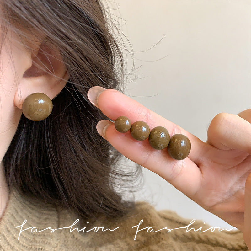 Women's High-grade Steamed Bread Bead For Simple Earrings