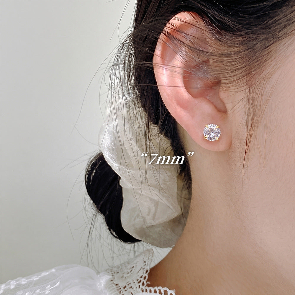 Pure Sier Single Diamond Thread Refined Rings