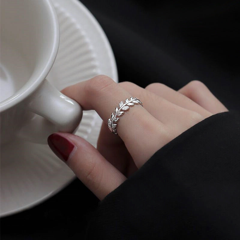 Women's Opening Fresh Temperament Branch Buds Index Ring
