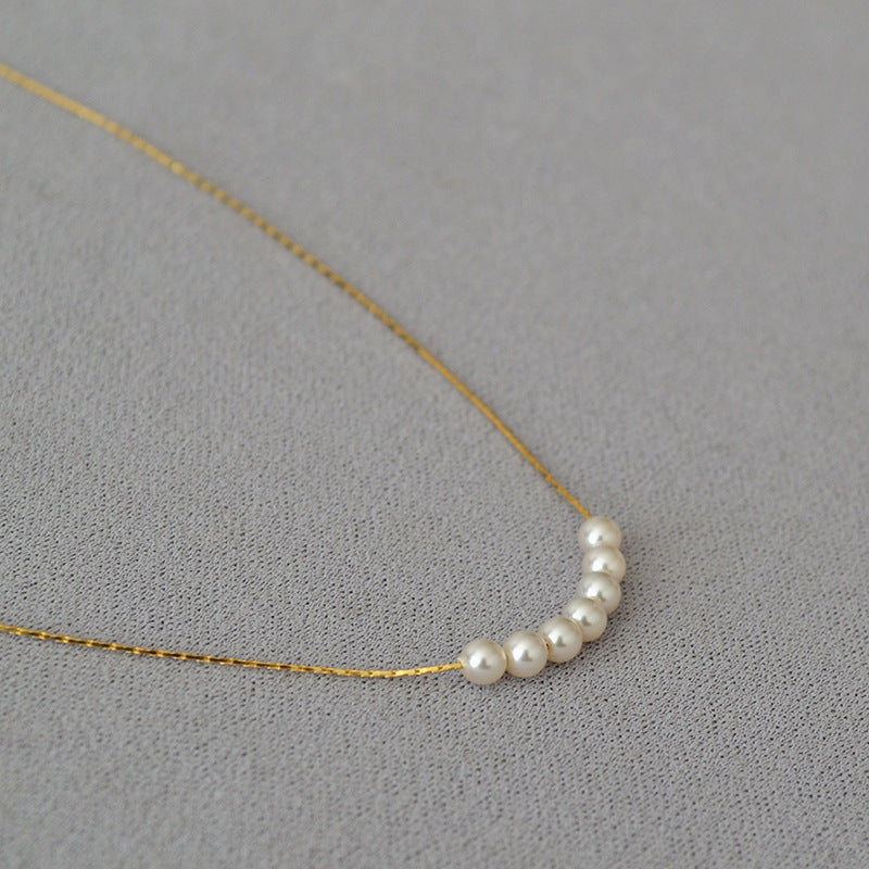 Women's Brass Gold-plated Elegant Delicate Clavicle Chain Necklaces