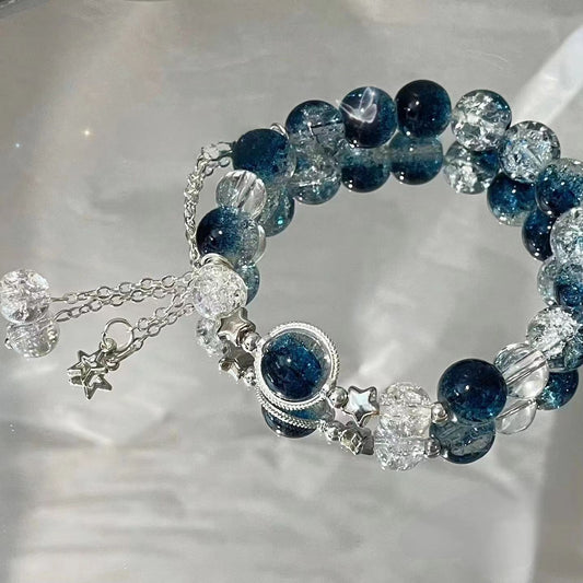 Galaxy Suspension Super Fairy Design White Bracelet