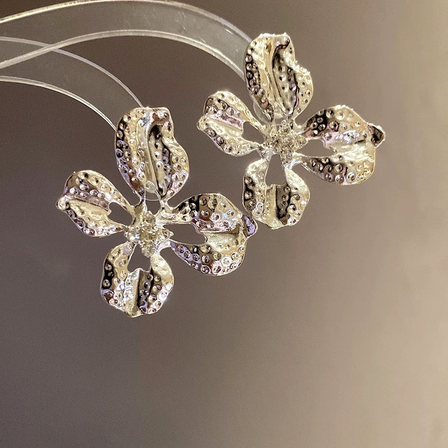 Chinese Style Large Flower Vintage Court High-grade Rings