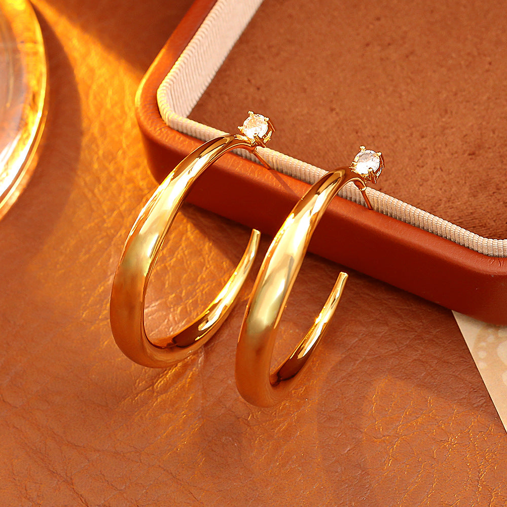 Big Ear Simple Temperament Exaggerated Design Rings