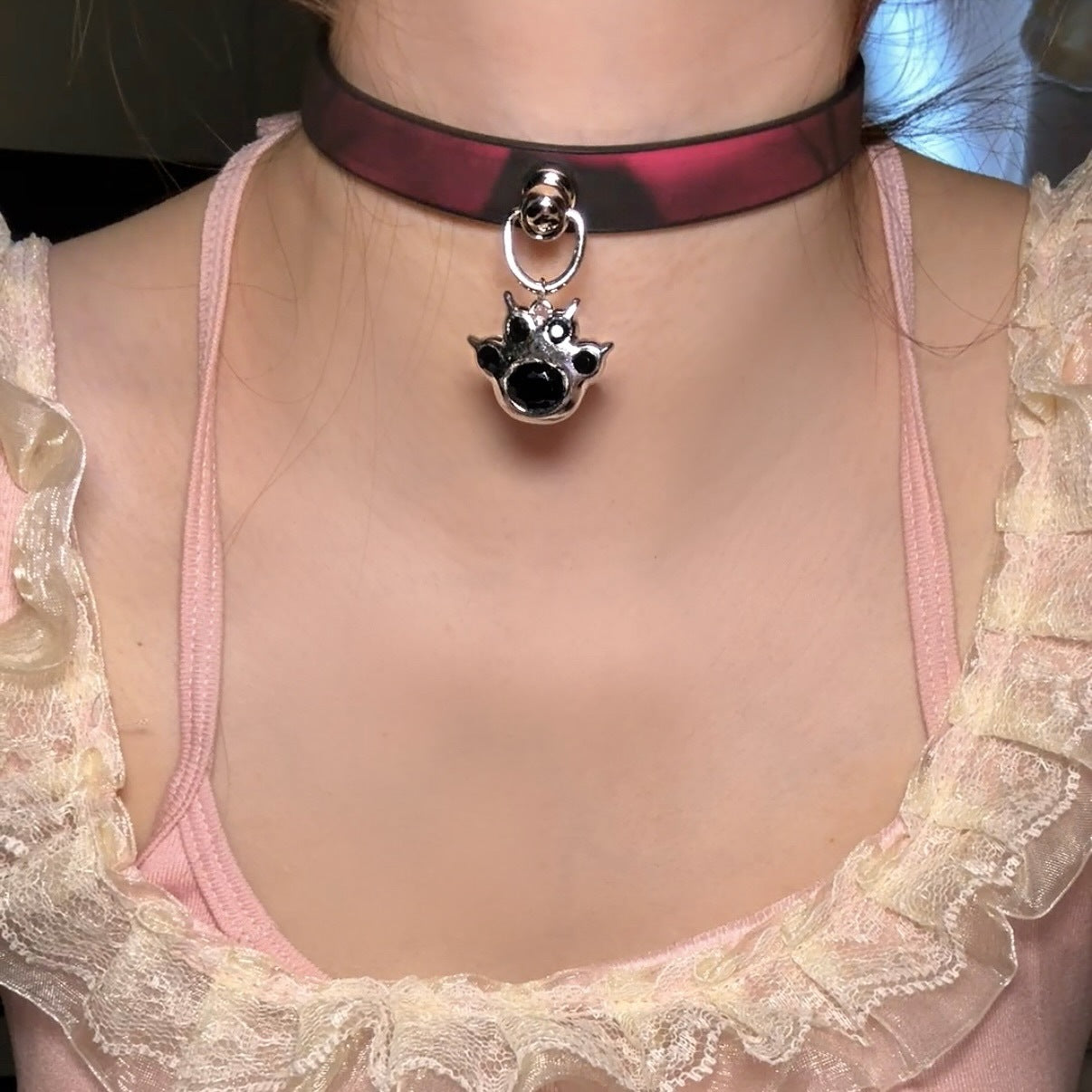 Women's Warm Color Changing Leather Hot Senior Clavicle Collar