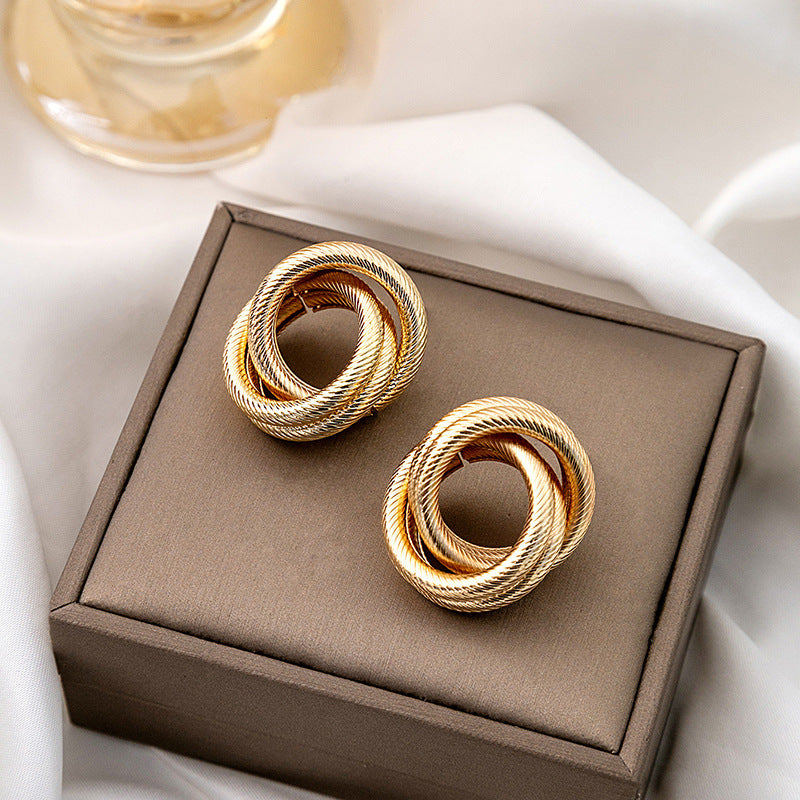 Design Sense Irregular Minority Advanced Winding Geometry Rings