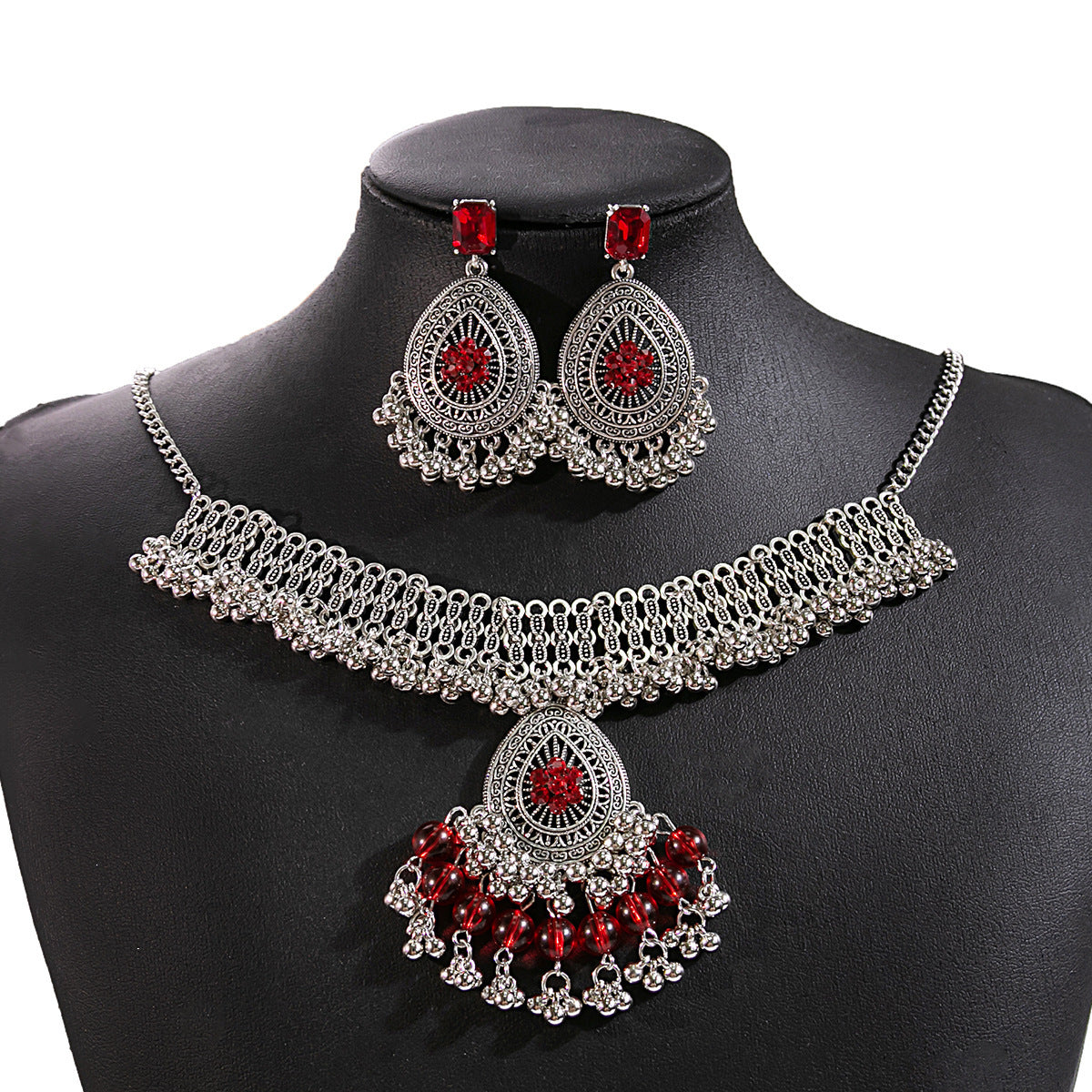 Women's Suite Retro Court French Pearl Water Jewelry Set