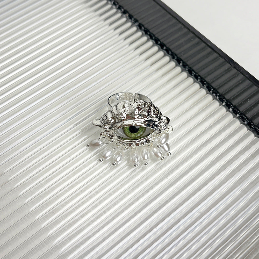 Devil's Eye Female Niche High-grade Light Luxury Retro Rings
