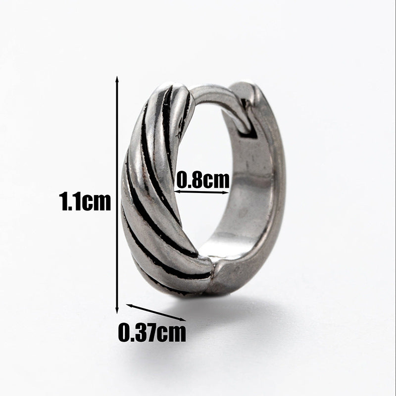 Men's Stainless Steel Cast Skull Letter Pattern Rings