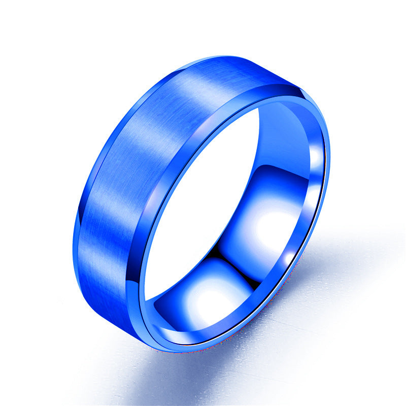 Titanium Steel Double Bevel Brushed Face Stainless Light Ring
