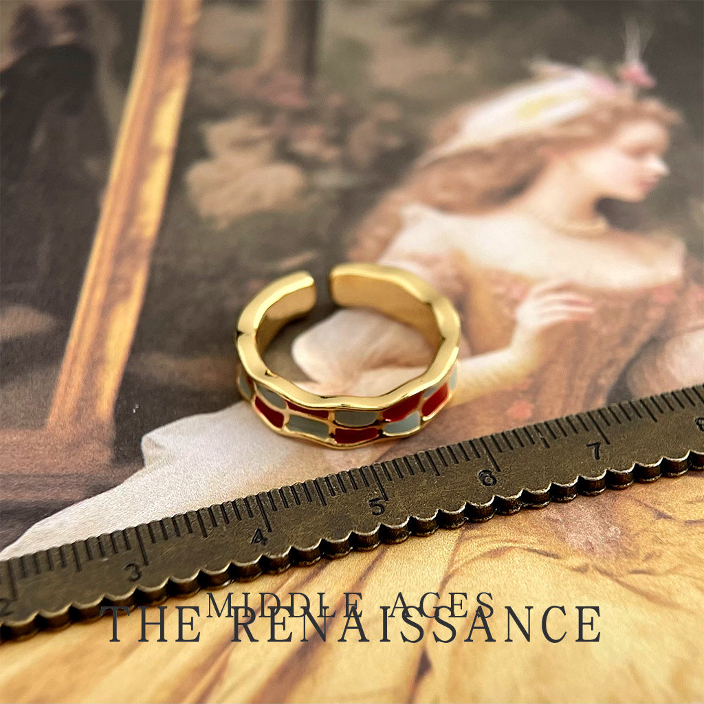 Enamel Vintage Open Mouth Index Finger Artistic Style Bracelets