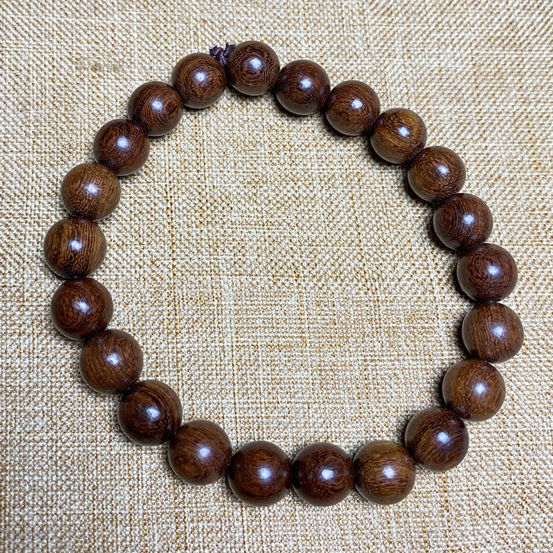 Women's & Men's Gold Sandalwood For Beads In Large Bracelet