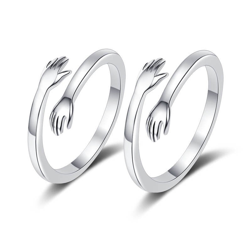 Women's & Men's Couple Hug Romantic Emotion Expression Clavicle Necklaces