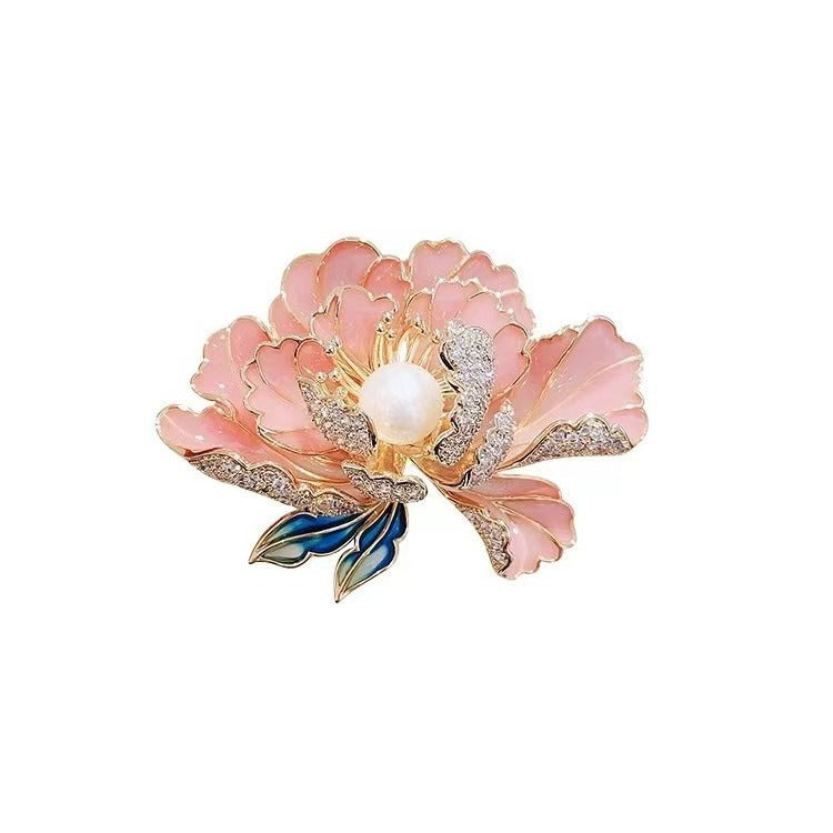 Women's Micro Zircon Brooch Exquisite Plant Pin Brooches