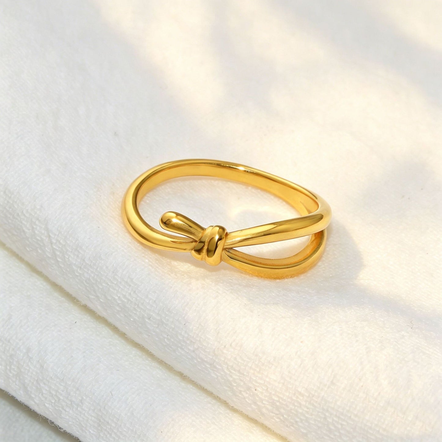 Knot Stainless Steel Little Finger Simple Ring