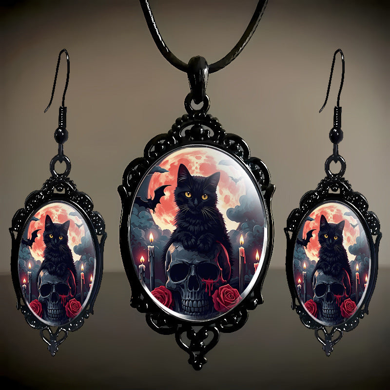 Fashion Elegant Glass Suite Romantic Gift Jewelry Set