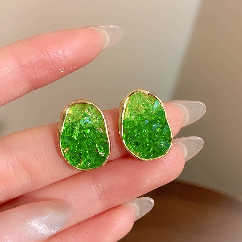 Green Ear Super Hot Premium Niche Earrings