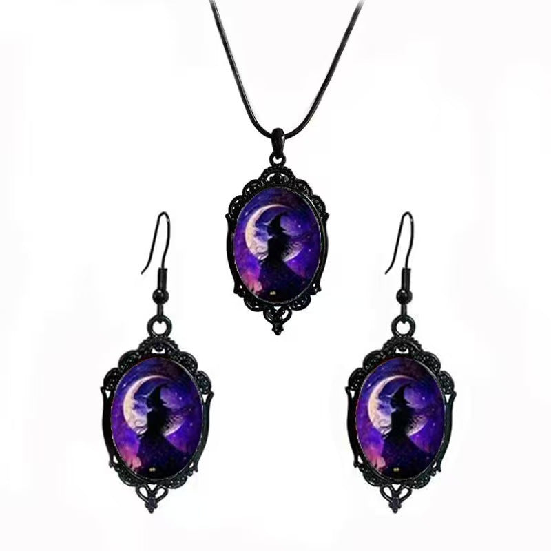 Fashion Elegant Glass Suite Romantic Gift Jewelry Set