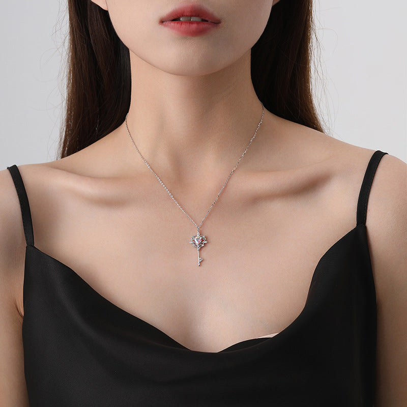 Color Zircon Clavicle Chain Fashionable All Necklace