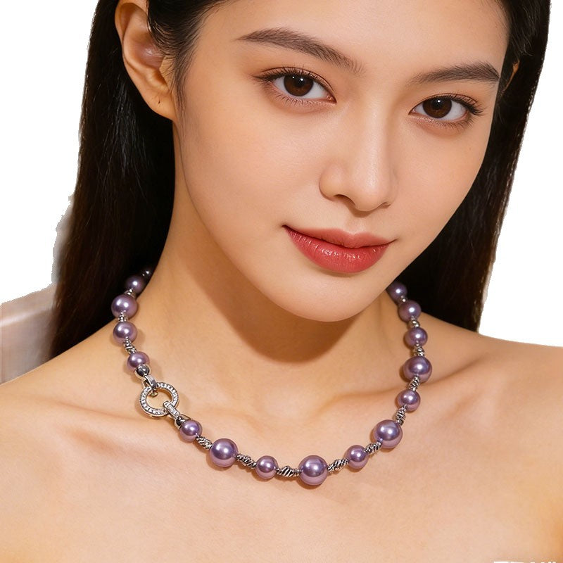 Women's French Style Pearl For Fashionable Temperamental Simple High-grade Retro Necklace