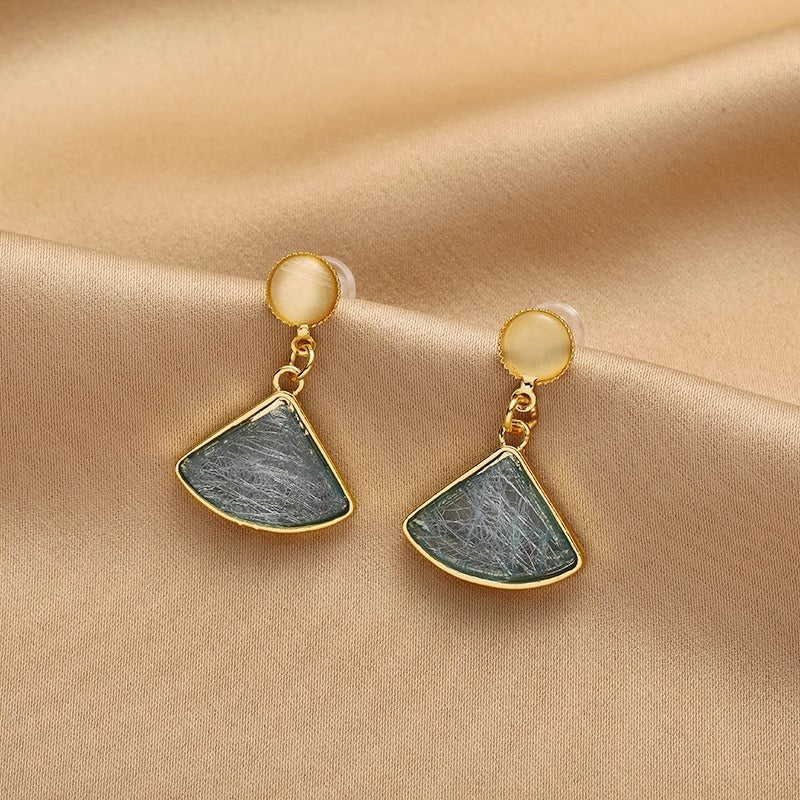 Women's Sier Needle Korean Simple Niche Temperament Earrings