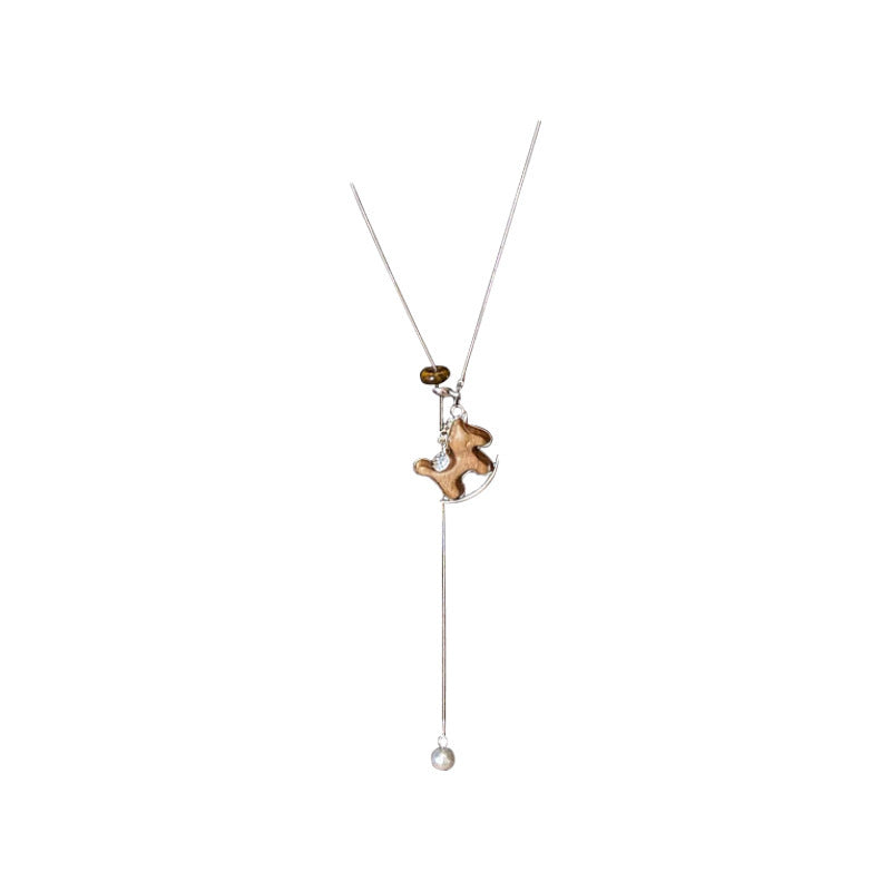 Women's Pony For Light Luxury Minority High-grade Long Pendants