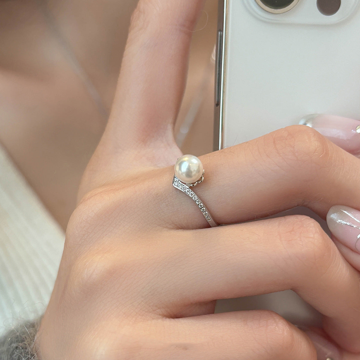 Women's High Sense Light Luxury Minority Design Temperament Wild Korean Ring