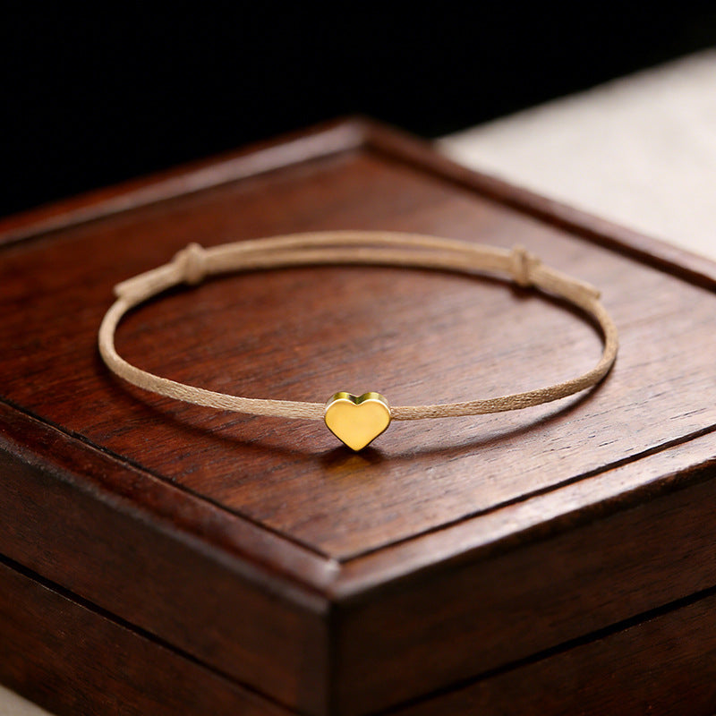 Adjustable Lucky Love Heart Shape Ten Colors Bracelet