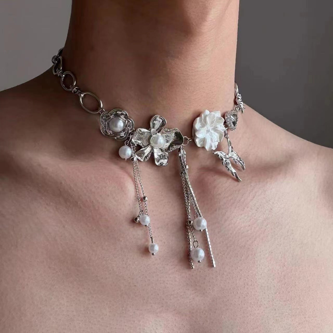 Men's Punk Street High-grade Clavicle Chain Asian Culture Necklaces