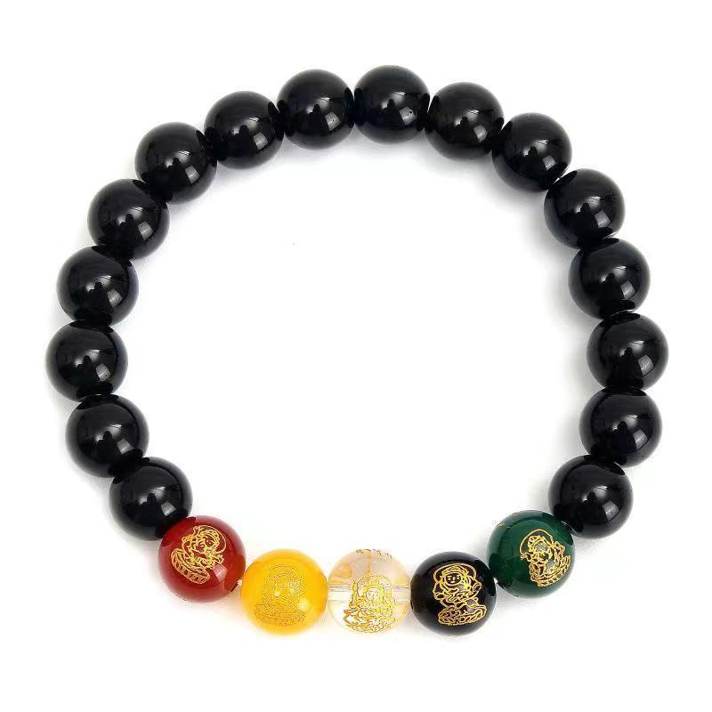 Attractive Popular Cinnabar Black Agate Simple Bracelets