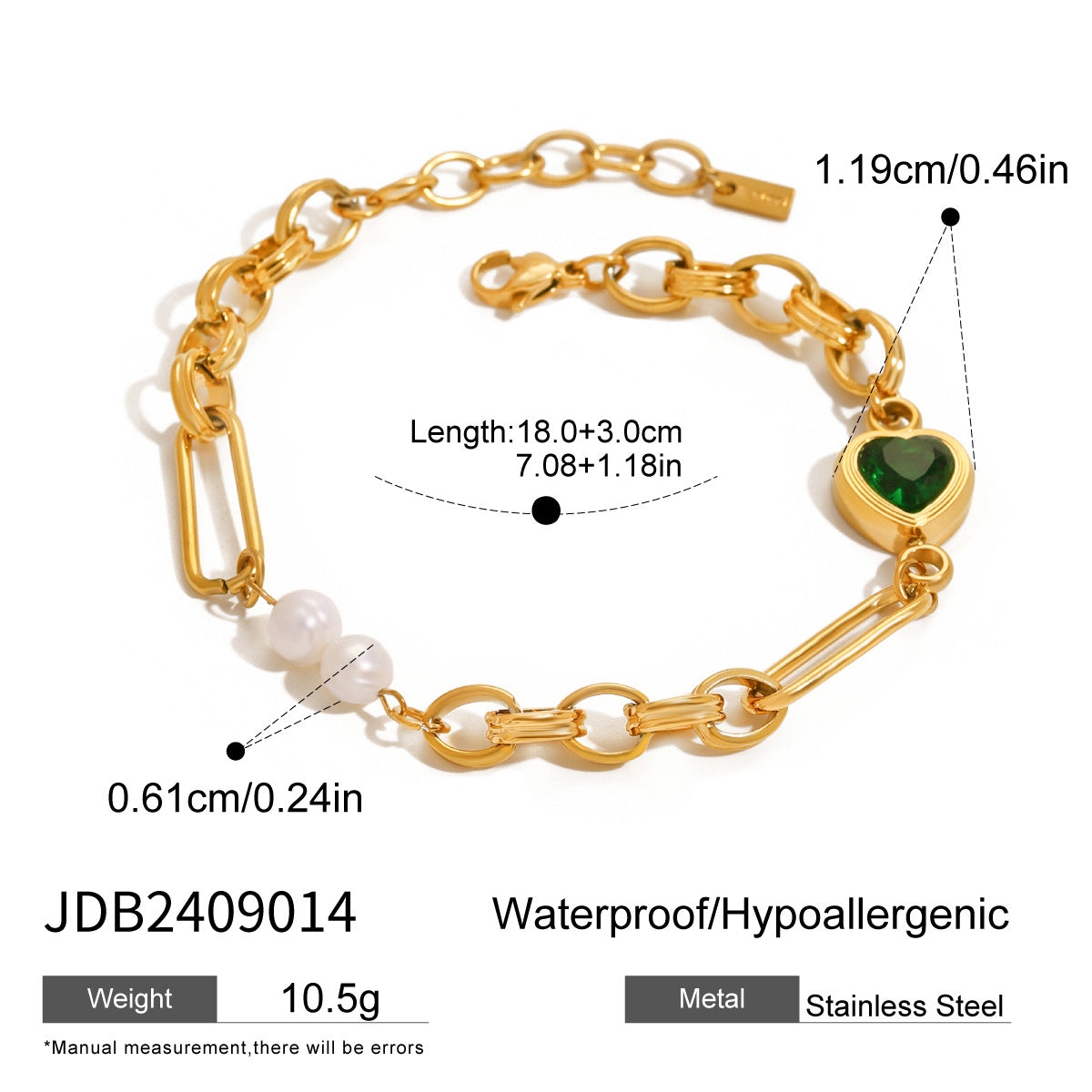 Women's Ding Zircon Starfish Stainless Steel High-grade Bracelets