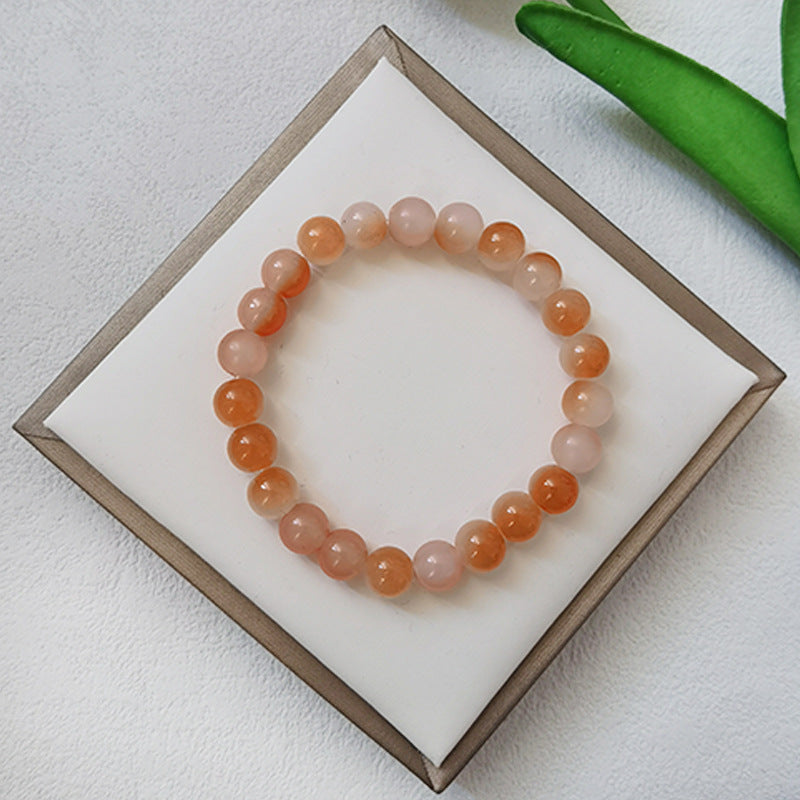 Li Gradient Ice Transparent Two-color Glass Pliable Temperament Hand Bracelets