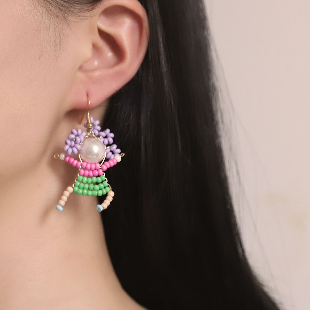 Beaded 3d Special Niche Funny Cute Ear Hook