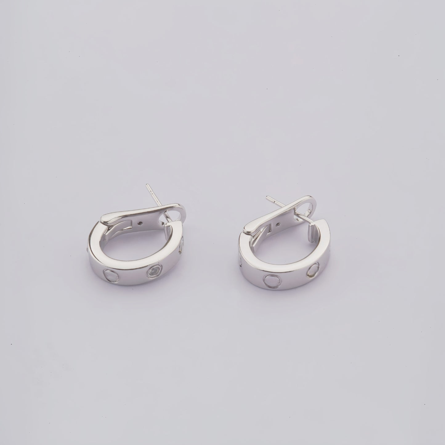 Women's High Version Diamond Shaped Ear Clip Affordable Luxury Stud Earrings
