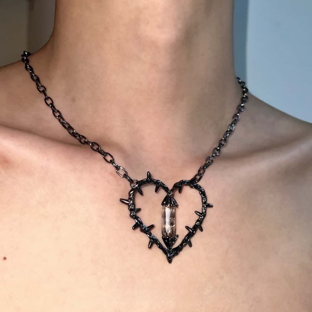 Hot Butterfly Leather Punk Rock Clavicle Collar