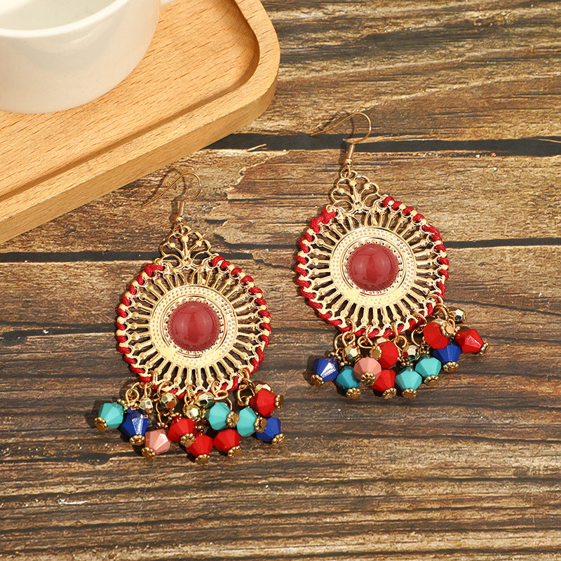 Ethnic Style Travel Holiday Vintage Handmade Earrings