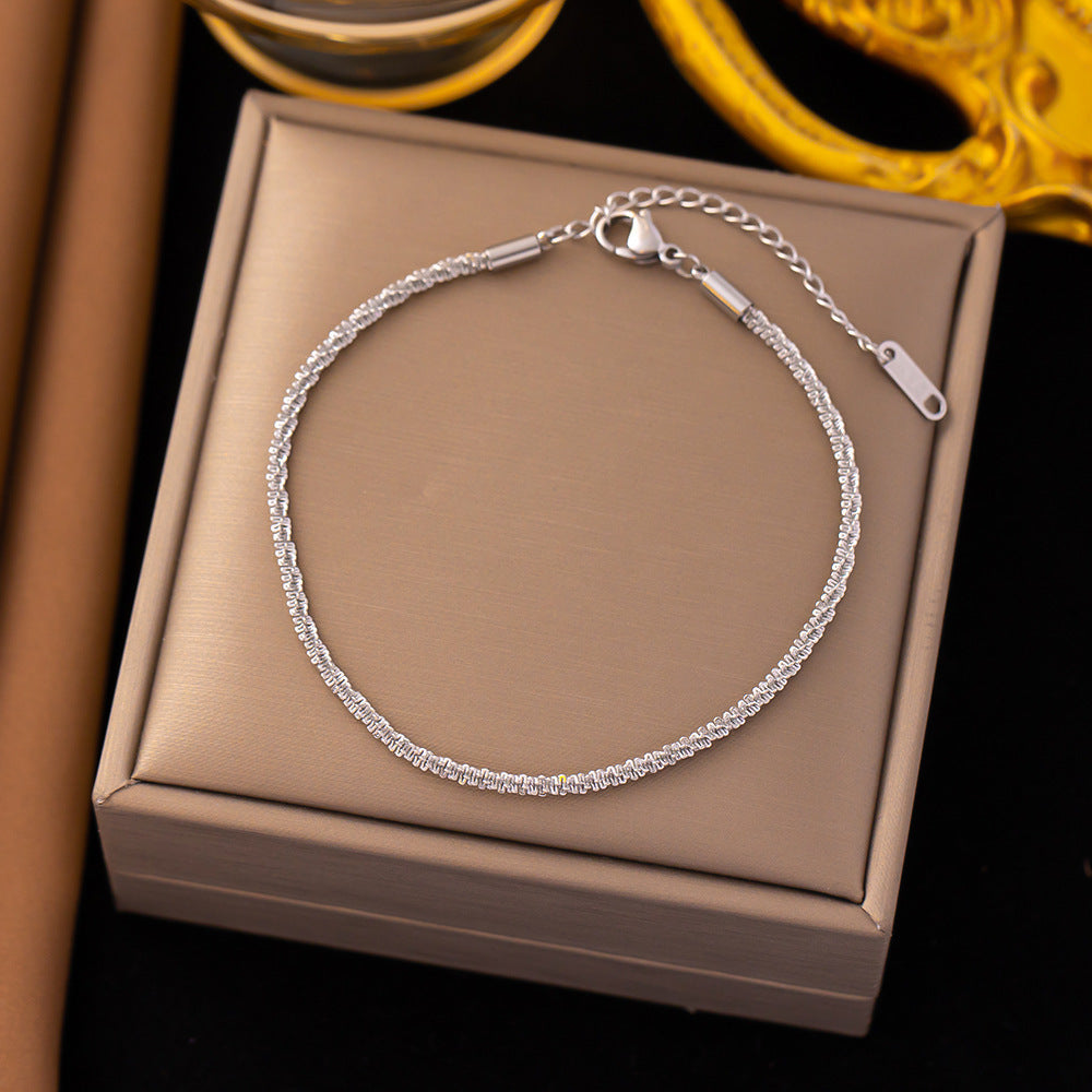 Women's Titanium Steel For Light Luxury Versatile Style Bracelets