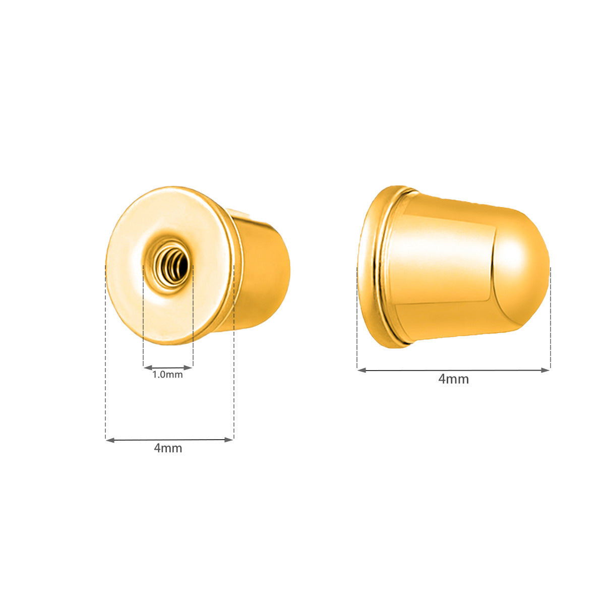 Earplug Ear Bone Ball-shaped Round Cake Stud Earrings