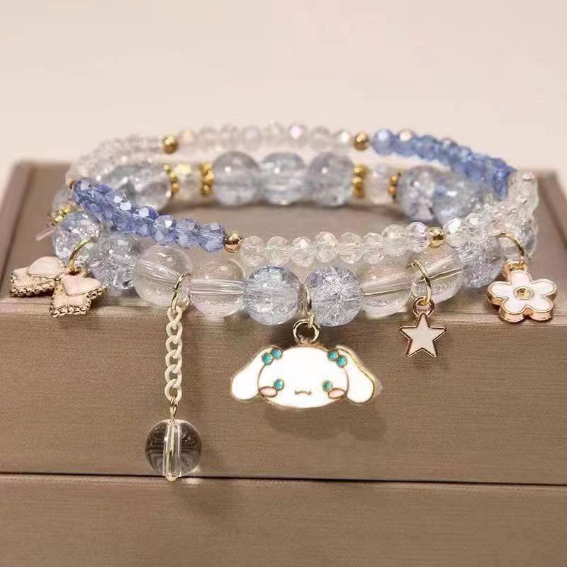 Women's Pearl Korean Super Cute Cartoon Beaded Bracelets