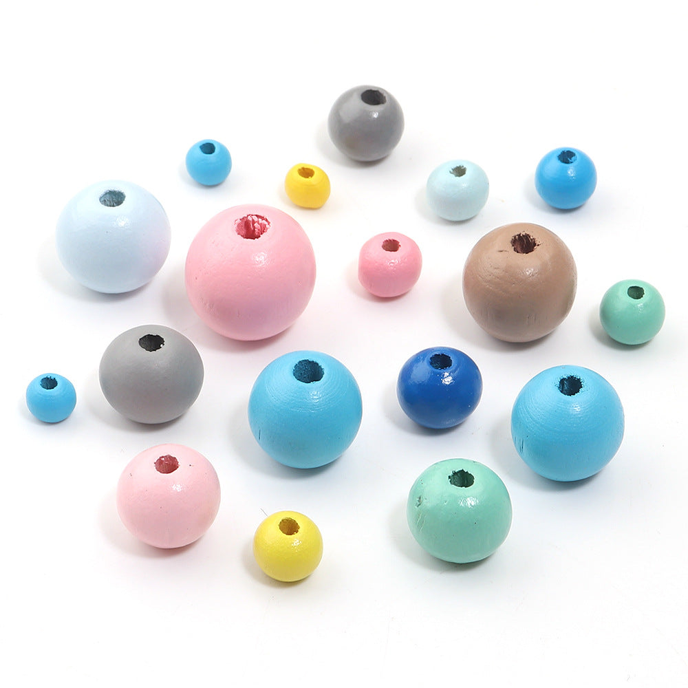 Beads Wooden Bead Scattered Handmade Log Jewelry Accessories