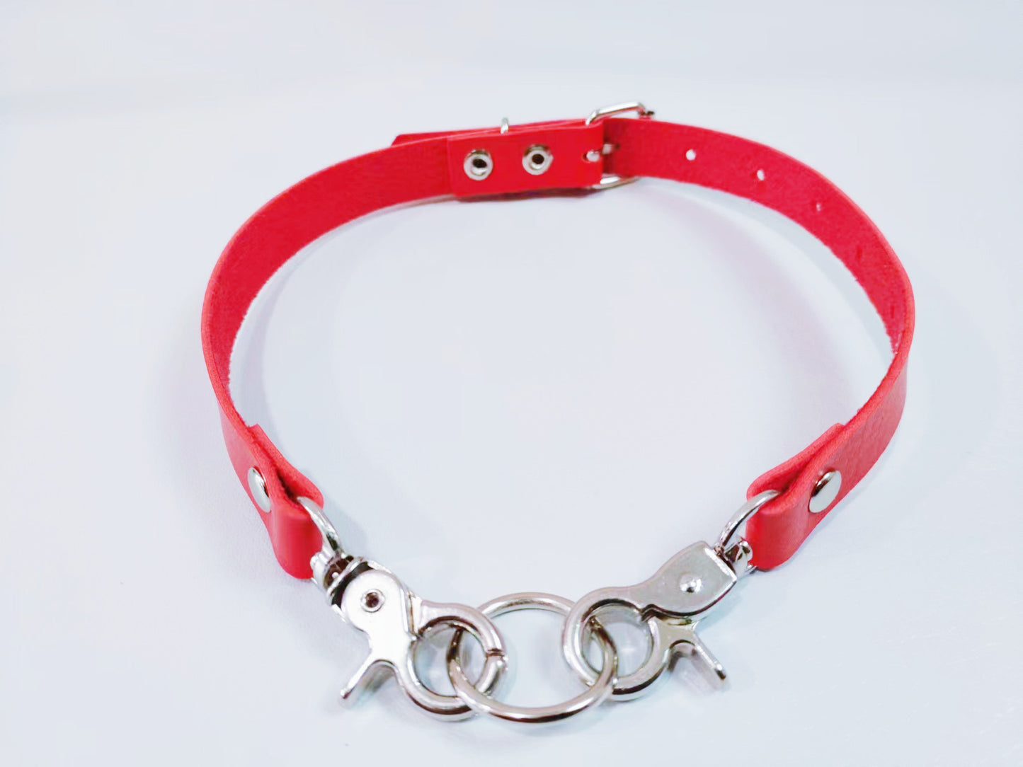 Fashion Simple Leather Buckle Punk Sexy Rings